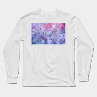 Whimsical Jellyfish Long Sleeve T-Shirt